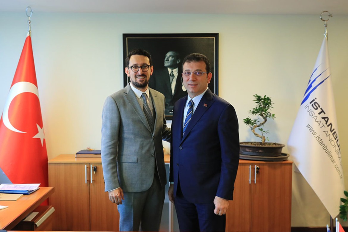 İBB Başkanı Ekrem İmamoğlu, İstanbul İmar AŞ`yi ziyaret etti